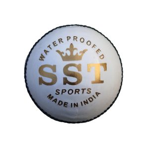 Leather Cricket Ball, White pack of 1