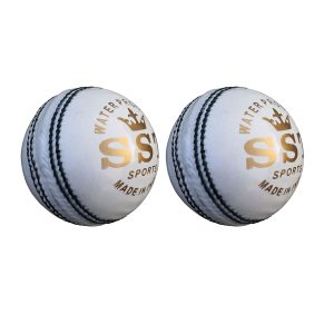 cricket Ball, White, Pack of 2