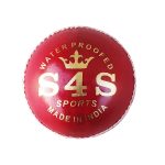 Leather Cricket Ball, Red