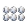 Leather Cricket Ball, White, Pack of 6