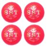 Leather Cricket Balls pink pack of 4