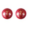 leather balls red pack of 2