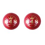 leather balls red pack of 2