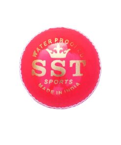 Leather Cricket Ball, 4 Piece Construction, Color Pink, 50 Overs, Premium Leather Cricket Ball for Exceptional Speed, Accuracy, and Swing (Pack of 1)